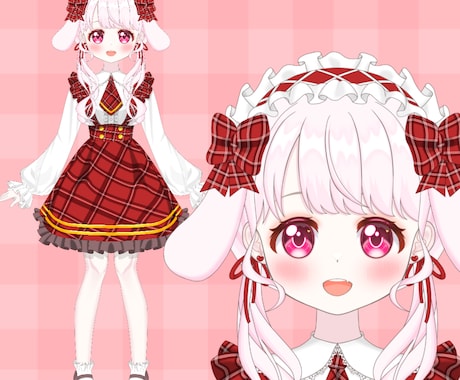 先着1名様特価！Vtuber全行程制作します かわいくてよく動く企業並みモデルを作ります！ラフ修正無制限！ イメージ2