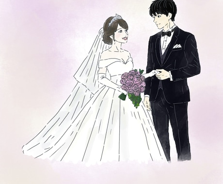 ライフイベントにぴったりなイラストを描いております 水彩や柔らかいペンを使用したデジタルアートになっております！ イメージ2