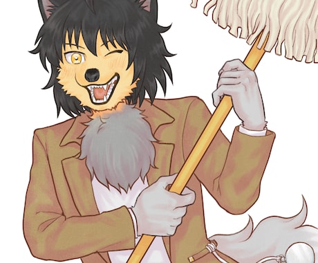 獣人・ケモノ特化／SNSアイコン・ヘッダー描きます 獣人/ケモノ/FurryのSNSアイコン・ヘッダー制作します イメージ2