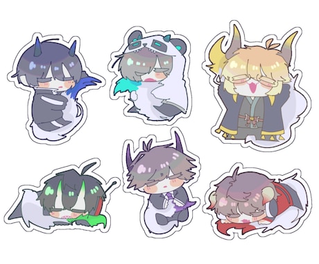 可愛いSD絵【最短1日納品】描きます 即日納品可。記念キーホルダー、挿絵にいかがでしょうか。 イメージ1