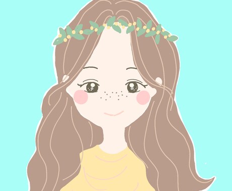 アイコンのイラストを制作します 花冠、星空、などイメージをお伝えください イメージ1