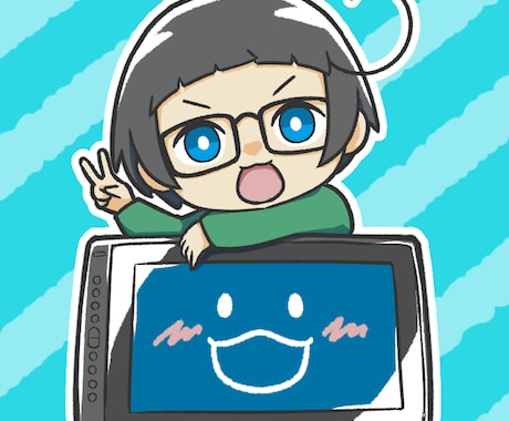 シンプルなSD・ちびキャラかきます 商用利用・二次利用可能！加工OK！ イメージ1