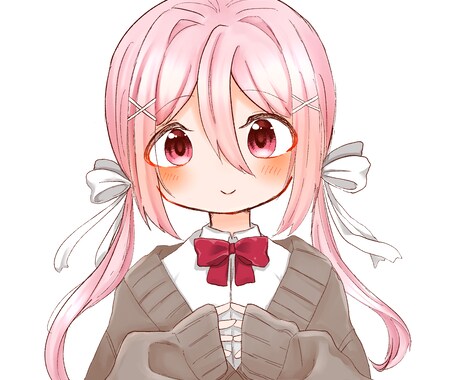 かわいい女の子や男の子のイラスト描きます SNS等のアイコン用にいかがですか？ イメージ1