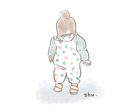 お子さまをイラストにして描きます 思い出の写真をゆるっとおしゃれに残しませんか？ イメージ2