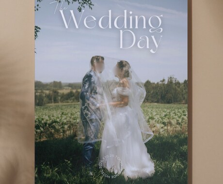 Canva結婚式ウェルカムボードテンプレ販売します 結婚式準備が3時間短縮｜そのまま使えるCanvaテンプレ イメージ2