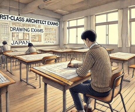 一級建築士設計製図試験の添削をします 一級建築士一発合格講師による添削 イメージ1