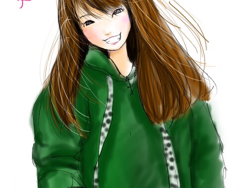 SNSのイラスト描きます SNSの写真を幸せ溢れるイラストに イメージ2