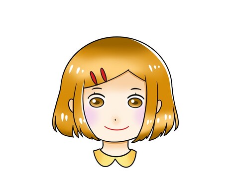 シンプルで可愛い、女の子のアイコン描きます SNSアイコンなどにいかがですか？ イメージ2