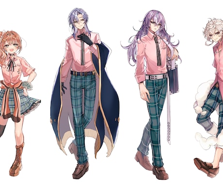 キャラクター立ち絵を制作します お客様の大切なキャラクターのこと、しっかりとお聞きします！ イメージ2
