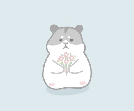 かわいい動物のイラストかきます アイコンや挿絵に。やさしい雰囲気がでます。 イメージ2