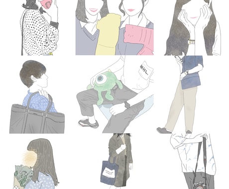 あなたの写真をオシャレなイラストにします SNSのアイコンやプレゼント用、記念にも！ イメージ2