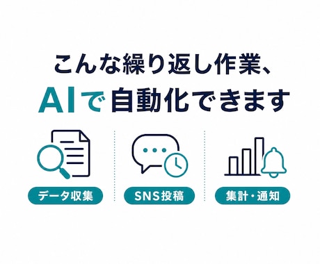 手入力・転記・集計をAIで自動化します 専門用語なし。小さな業務改善から一緒に整理します イメージ1