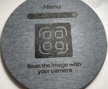 ロゴ/QR/複数個見積可レーザー刻印します 店舗備品・看板・ノベルティ対応 小ロット見積OK イメージ2