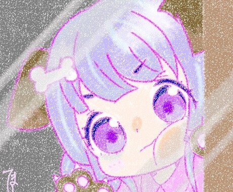 ガラスに張り付きイラストお描きします VTuberさん,YouTubeさんの立ち絵お見せ下さい！ イメージ2