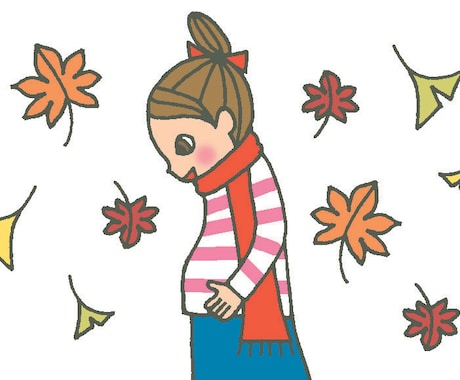 女性向け商業イラスト4C、1枚から承ります かわいい・おしゃれ・スタイリッシュ イメージ1