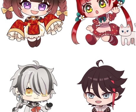 SDデフォルメイラスト制作します ポップでかわいいSDキャラ描きます！ イメージ2