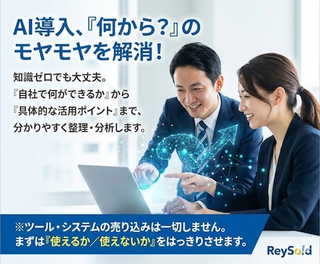 士業向け AI導入ポイントを具体化 コンサルします 「AIを入れるべきか？」を失敗せずに判断するための最初の一歩 イメージ2