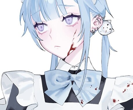 立ち絵・一枚絵・動画絵お描きします どこか毒のある可愛い少年少女が得意です。 イメージ2