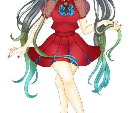 Vライバー様用の立ち絵を描きます IRIAMなどで使用出来る立ち絵を描かせていただきます。 イメージ2