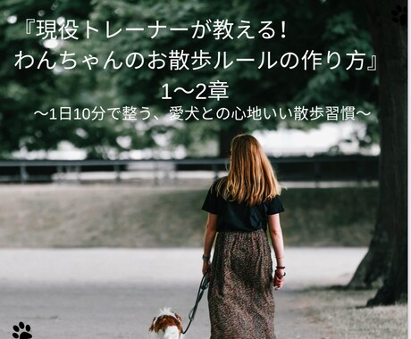 わんちゃんのお散歩のルール作成についてお教えします 現役トレーナーが愛犬との笑顔溢れる生活をサポートいたします！ イメージ1