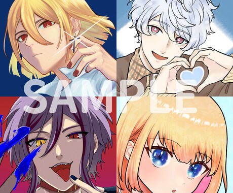 イラスト全般お描きします アイコン・立ち絵・グッズ等に使用できるイラストを制作します！ イメージ2