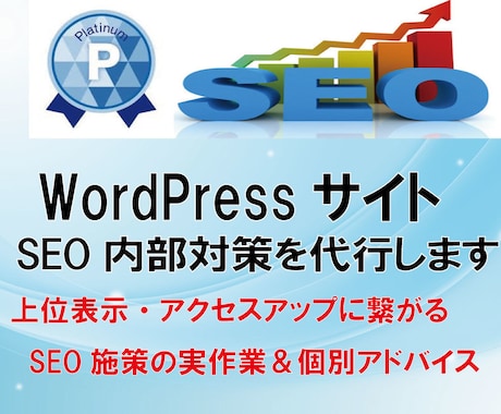 WordPressのSEO内部対策を代行します 内部施策と運営アドバイスで、検索上位表示を目指します イメージ1