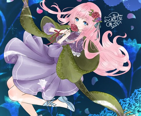 VLiverやオリジナルの可愛い女の子を描きます イラスト、ちびキャラ、アイコン利用可能、VLiverが描く！ イメージ2