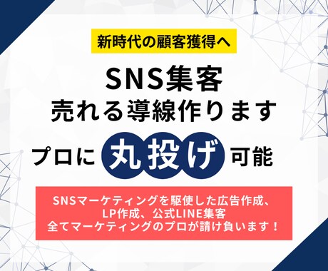 SNSマーケティングを駆使した集客導線作ります プロにSNS広告、LP、LINE登録までの集客導線を依頼可能 イメージ1