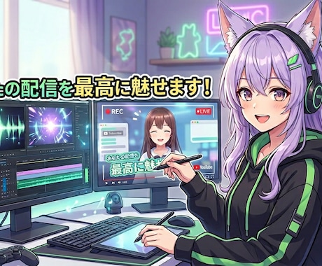 VTuber専門！切り抜きショート動画制作します VTuber様専属の編集者に！面白いシーンを最高のショートへ イメージ1