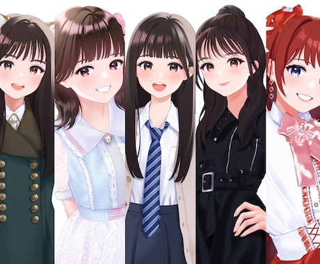 フラワースタンドに特化☆華やかな似顔絵を制作します 大好きな人に贈るフラスタ。イラストを添えて特別感アップ♪ イメージ1