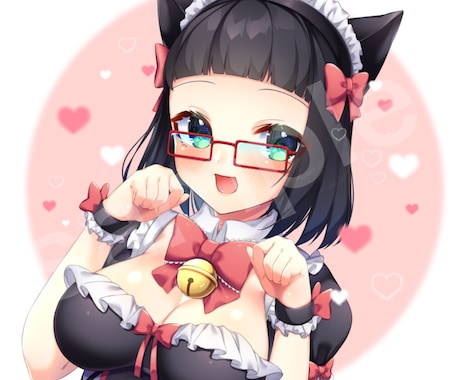 SNS等のアイコンに使える可愛い女の子お描きします 夢主やオリキャラなども可能です！！ イメージ1