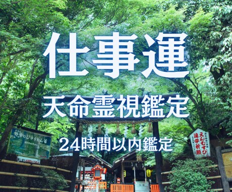 天命霊視｜あなたの本当の職業と転職時期を視通します 24時間以内鑑定｜今の仕事運を浄化し天職への道を読み解きます イメージ1