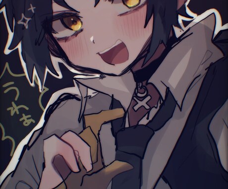 SNSアイコンや1枚絵、夢絵など描きます ダークな絵柄で癖になるようなイラストを描きます！♡ イメージ1