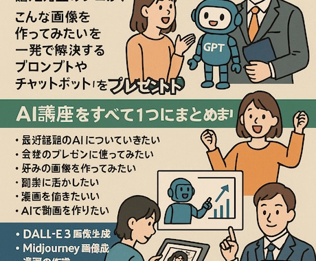 Midjourney・DALL-E3を教えます プロンプトから生成AIまで駆使して画像を制作しましょう イメージ1