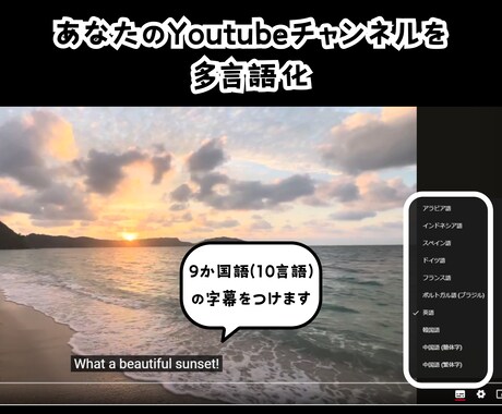 Youtubeチャンネルの多言語化をサポートします 実際に多言語チャンネルの運営している私があなたをサポート！ イメージ2