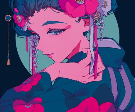 SNSアイコン、1枚絵、サムネイルなどを制作します 魅力的な線と色を使ったイラストが得意です！ イメージ1