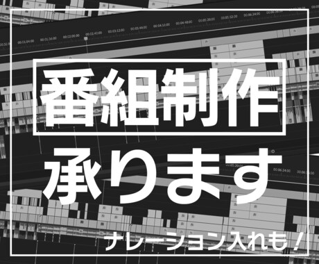 番組の制作・編集します - プロ並みの編集を、驚きの価格で。 イメージ1
