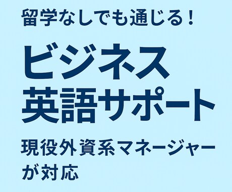 留学なしで習得！ビジネス英語の学び方おしえます 外資系企業で実務に通用した英語学習法をお伝えします イメージ1
