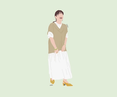 オシャレな似顔絵イラスト・アイコンを作成します イメージ1