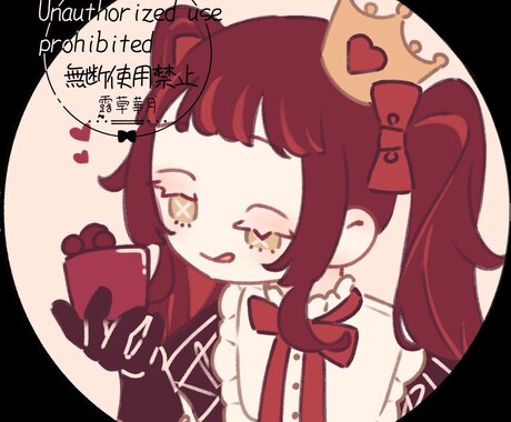 可愛らしい女の子のアイコンイラストを描きます SNSのアイコンに使える女の子のデフォルメイラスト イメージ2