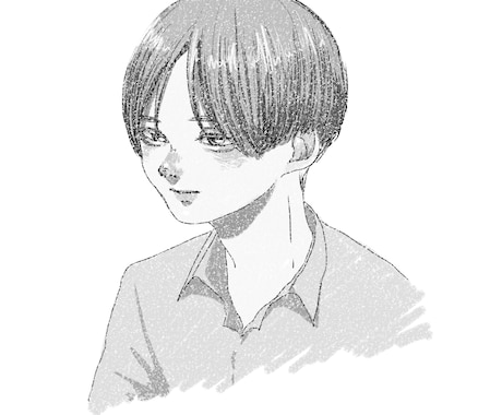 雰囲気のある鉛筆画風モノクロのイラスト描きます 手描き感のあるイラストでオリジナルの世界観を形にできます！ イメージ2