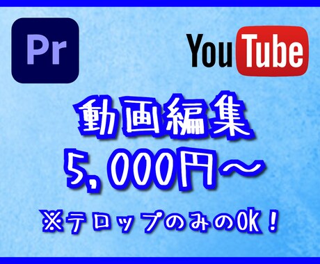 テロップのみでもOK！！動画編集を請け負います YouTube（旅、ビジネス系も！)テロップのみ3000円～ イメージ1