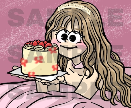 ポップでゴージャスなオリジナルイラスト描きます ビジネス・アイコン・グッズなど様々な用途で制作可能です イメージ1