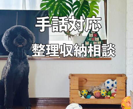 手話対応◎どなたでも安心｜整理収納のご相談承ります 手話対応◎ろう者の先生に学んだ手話で整理収納のアドバイス イメージ1