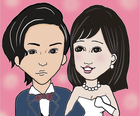 リアル★似顔絵描きます 記念日★プレゼント★名刺など♪リアル似顔絵 イメージ1