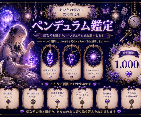 あっという間に解決！ペンデュラムでお調べ致します 高次元と繋がってお答えします！質問5つまで箇条書きでどうぞ♪ イメージ1