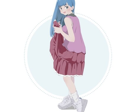 魅せるポーズ設計｜全身キャライラスト描きます 活動の軸になるキャラクタービジュアルを丁寧に仕上げます イメージ2