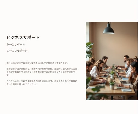 あなたに最適な副業への最短ルートを提供します ビジネス・副業黒字化 ０→１ロードマップサービスを提供します イメージ1