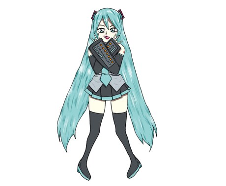 ボカロMVに◎初音ミク等イラストお描きします VOCALOID楽曲の動画にぜひご活用ください！ イメージ2