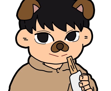 ゆるい絵柄でアイコンを制作します その人うちに、早ければ1時間前後で製作します！ イメージ1